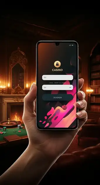 Login interface of Tangiers Casino showing email and password fields for secure access to player accounts
